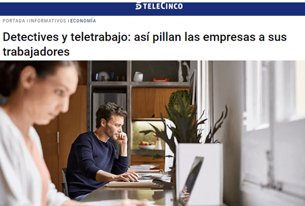 Informativos Telecinco | Detectives y teletrabajo: así pillan las empresas a sus trabajadores